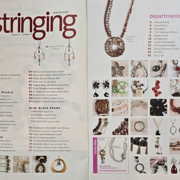 Stringing Magazine Winter 2008 97 Original Jewelry Designs - Picture 2 of 13